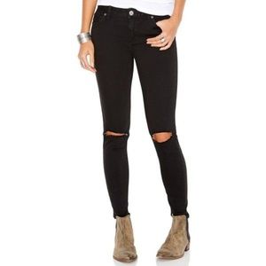 NWOT Free People Ripped Knee Black Jeans